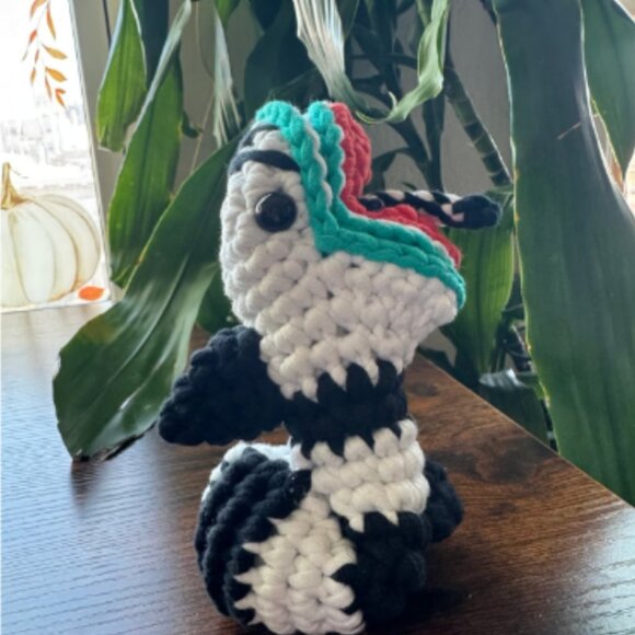 *Pre-made Plushie* The Woobles Beetlejuice Sandworm Crochet Movie Character - Picture 6 of 7